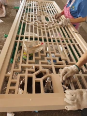 木纹铝窗花 Wood grain aluminum window grilles - Image 8