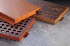木纹铝单板 Wood grain aluminum veneer