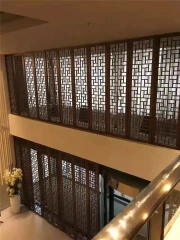 木纹铝窗花 Wood grain aluminum window grilles - Image 3